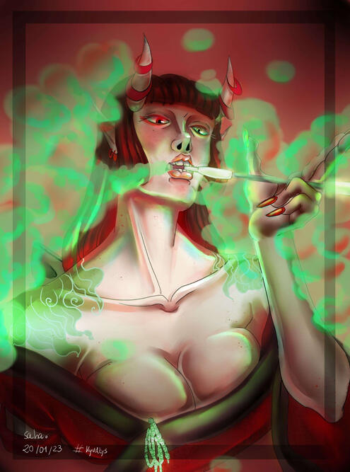 (ex) complex shading - an entry for #kyudtys (OC from @artistickyu in Instagram)