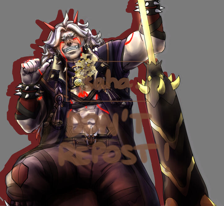 (EX) Complex shading - Itto (Genshin Impact)