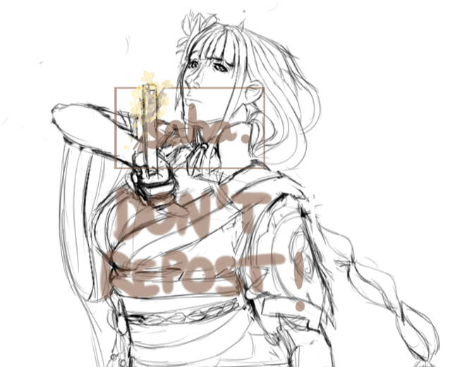 (EX) Sketch - Raiden Shogun (Genshin Impact)